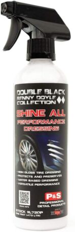 P&S Professional Detail Products Shine All Performance Dressing – High Gloss Tire & Trim Dressing – Water-Based, Interior/Exterior Use on Rubber, Vinyl & Leather – Pro Detail Finish - 1 Pint
