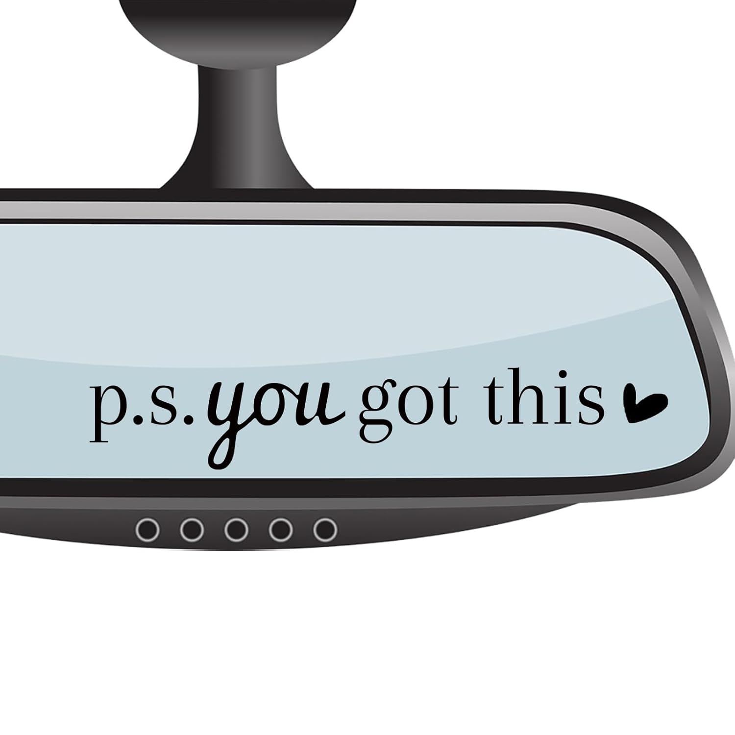 51LltKKpH-L._SL1500_.jpg 4 x You Got This Rearview Mirror Decal,Car Decal For Women,Rear View Mirror Sticker,Car Window Decal,Vanity Mirror Decal,Affirmation Sticker,Water Bottle Sticker,Car Mirror Sticker,Tumblers Sticker - Image 1