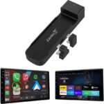 Carlinkit Wireless CarPlay Adapter 3-in-1︱Designed for TV Sticks︱for Wired CarPlay Cars︱Support converting Wired CarPlay to Wireless CarPlay & Android Auto︱Support HDMI Port Fir e TV Sticks inputting