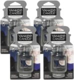 Yankee Candle Car Air Fresheners, Hanging Car Jar Ultimate, Neutralizes Odors Up To 30 Days, Midsummer's Night, 0.96 OZ (Pack of 4)