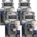 Yankee Candle Car Air Fresheners, Hanging Car Jar Ultimate, Neutralizes Odors Up To 30 Days, Midsummer's Night, 0.96 OZ (Pack of 4)