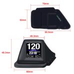KAOLALI Head Up Display for Car Digital Speedometer Display GPS+OBD2 Dual System Smart Gauge MPH Clock RPM Over Speed Alarm Odometer for All Vehicle - Image 4