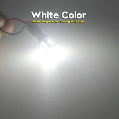 CANBUS BA9S White Extra Bright Car Interior Exterior Replacement Bulb Bayonet Base BA9 53 57 1445 1895 64111 Size Reading Map Dome Side Door Courtesy LED Light 12V 24V (Pack of 4) - Image 7