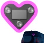 LED Atmosphere Light – Solar Car Lamp, Interior Accessory | Triangle Window Heart Shaped Design, Wiring Free Love Illumination for Night Driving, Romantic Mood Decoration, Stylish Vehicle - Image 6