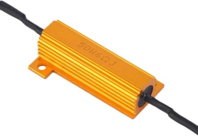 MACHSWON Universal Fit 50W 6 Ohm Canbus Decoder LED Headlight Flicker Harness (1 Pair), Bulbs Resistor Decoders Error Free Conversion Kit, Warning Canceller Capacitors - Image 8