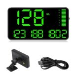 Digital GPS Speedometer Heads Up Display for Cars New HUD MPH Odometer Trip Meter for Trucks Golf cart All Vehicles, 5.3 Inch Big Screen, USB Cable Plug & Play (C90)