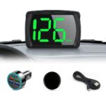 Heads Up Display for Cars HUD GPS Speedometer MPH with QC3.0 Fast Charger & Stable Silicone Pads, 2M USB Cable, Digital Speedometer for Cars Trucks, Boats SUV, Motorcycle Plug & Play