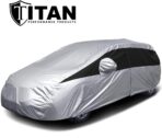 Titan Lightweight Poly 210T Car Cover for Hatchbacks 165-181". Waterproof, UV Protection, Scratch Resistant, Driver-Side Zippered Opening. Fits Prius, Focus, Civic and More. - Image 8