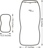 Sojoy IsoTowel Car Seat Cover for Front Seat,Breathable Fabric with Non-Slip Bottom,Comfort Car Seat Protector for Cold Weather (Black & White) - Image 7