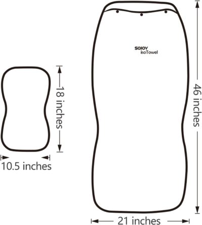 Sojoy IsoTowel Car Seat Cover for Front Seat,Breathable Fabric with Non-Slip Bottom,Comfort Car Seat Protector for Cold Weather (Black & White) - Image 7