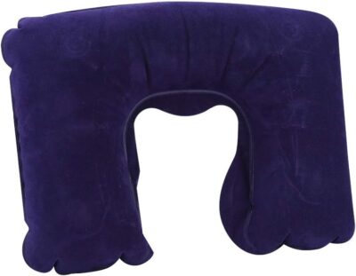 U Shaped Travel Pillow, Portable Lightweight Inflatable U Shape Neck Pillow Soft Headrest Air Cushion - Image 6