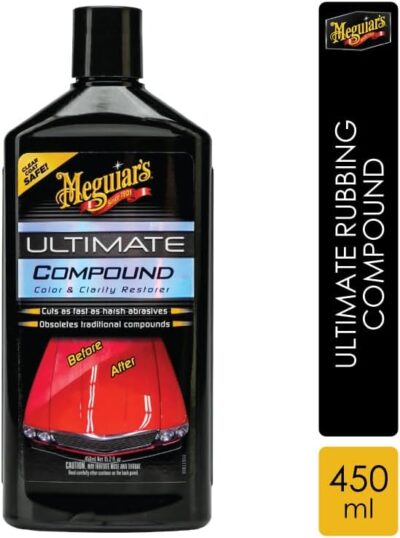 Meguiar’s Ultimate Compound, Pro-Grade Car Scratch Remover for Paint Correction, Removes Swirls and Defects While Restoring Gloss and Shine, Christmas Gifts for Car Guys, 15.2 Oz - Image 2