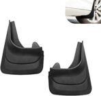 2 PCS Car Mud Flaps, Tire Rear Enhanced Splash-protection Trim Kit, Waterproof Tight Fit Fender Protector for All Weathers, Universal Modification Accessory for Cars SUVs Trucks (Black)