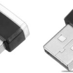 2 Piece Color Ultra USB Plug In Mini LED Car Interior Ambient Lighting Lamp Kit (BLUE)