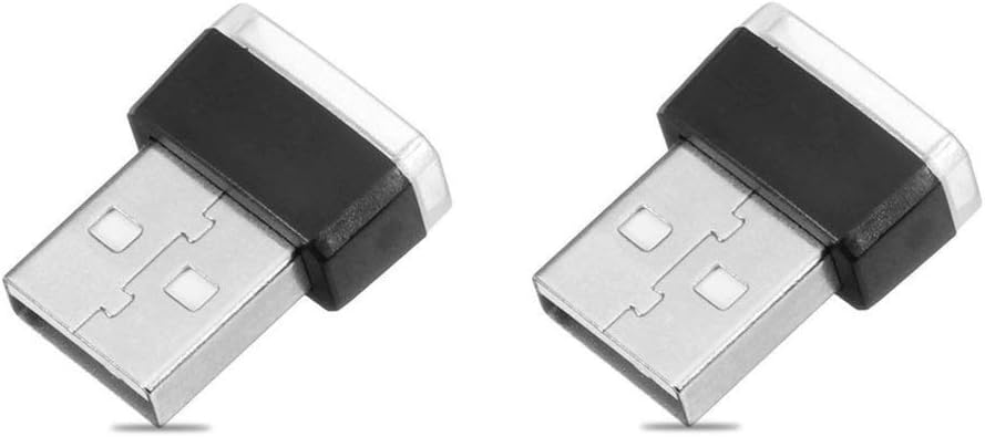 51R5Rpr9BgL._AC_SL1182_.jpg 2 Piece Color Ultra USB Plug In Mini LED Car Interior Ambient Lighting Lamp Kit (BLUE) - Image 1