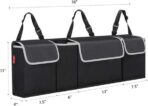 Luckybay Car Trunk Organizer, Hanging Seat Back Storage Organizer with Large Pockets, Space-saving Backseat Car Organizer - Image 2