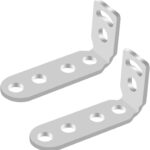 jose2015 Motorcycle Fog Light Bracket L Shaped Mounting Bracket, Universal Extension Holder Spotlight Driving Light Mount Brackets 2PCS