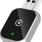 Mini Wireless Carplay Adapter for iPhone - Carplay Wireless Adapter Car Play Dongle, Wired to Wireless, Compatible with iPhone iOS 10+, Silver
