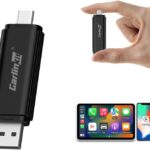 Carlinkit MINI SE Wireless CarPlay Adapter - USB-A & USB-C Dual Ports | Plug & Play | iPhone Compatible
