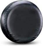Spare Tire Cover Fit for Your SUV, Jeep, RV, Trailer, Truck, Waterproof Dust-Proof PVC Leather Tire Covers (14 inch for Diameter 23.62” - 27.16”)