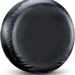 Spare Tire Cover Fit for Your SUV, Jeep, RV, Trailer, Truck, Waterproof Dust-Proof PVC Leather Tire Covers (14 inch for Diameter 23.62” - 27.16”)