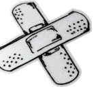 Car Styling Sticker for Funny Cross Band-Aid Blood Wood Decals Auto Window Tail Bumper Graphics Vinyl