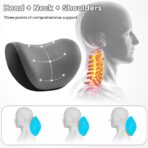 2 Pack Car Headrest Pillow for Neck Support,Memory Foam Neck Rest Cushion, Breathable Removable Cover & Ergonomic Design, for Driving Comfort, Neck Pain Relief, Travel - Image 3