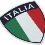 Car Styling Italy Flag Italia Car Sticker Decals Vinyl Tape Reflective 12x10cm
