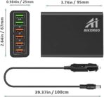 Multi Ports USB Car Charger, 96W 6 Port QC3.0 Fast Adapter Multiple Ports, with Four Quick Charge 3.0 Port, 12V-24V Multi Device Cigarette Lighter for Smart Phone & Tablets Charging - Image 9