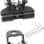 Car LED Light Bar Mounting Bracket, 2PCS Adjustable Vehicle Pillar Hood Lighting Mount Clamp Holder with Hex Wrenches, Auto Lamp Accessories, Universal for Off-Road Truck SUV (Black)