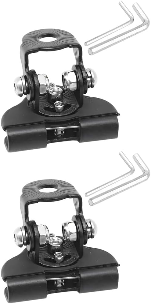 51WbuyVD28L._AC_SL1276_.jpg Car LED Light Bar Mounting Bracket, 2PCS Adjustable Vehicle Pillar Hood Lighting Mount Clamp Holder with Hex Wrenches, Auto Lamp Accessories, Universal for Off-Road Truck SUV (Black) - Image 1