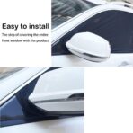 2pcs Car Front Window Sunshade, Breathable Mesh Car Window Screen Streched up to 40", for Night Camping, Privacy Shade - Image 2