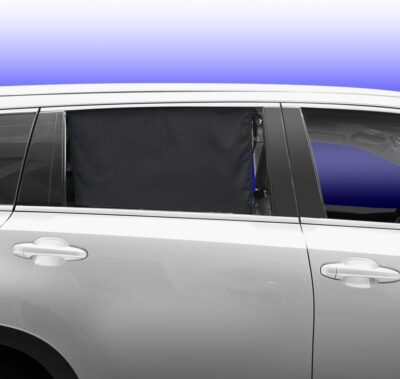 ggomaART Car Side Window Sun Shade - Universal Reversible Magnetic Curtain for Baby and Kids with Sun Protection Block Damage from Direct Bright Sunlight, and Heat - 1 Piece of Solid Black - Image 8