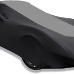 Custom Fit for Porsche 911/Boxster/718/Cayman Indoor Car Cover Porsche Accessories No Faded UV Resistant Dust-Proof Protection Breathable Anti-Wrinkle with Storage Bag（ Black & Gray Combo）