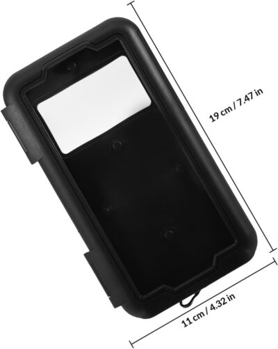 VILLCASE Waterproof Motorcycle Bike Phone Holder with Handlebar Stem Mount for 6.8in Smartphones, Anti-Theft Rainproof Cell Phone Clip Compatible with Electric Scooters and Bicycles - Image 2