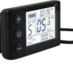 S866 Electric Bicycle LCD Display Meter, 24V 36V 48V Ebike LCD Display Control Panel Wireless Bicycle Speedometer Odometer for Electric Scooter Electric Bike Modification