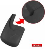 RMOURTEKK Mud Flaps Compatible with Dodge Ram 2009-2018 1500 2500 3500 & 2019-2024 Ram 1500 Classic Without OEM Fender Flares Custom Front and Rear Mud Guard Set（4pcs-Set） - Image 7