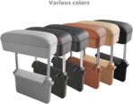 Car Console Armrest Box Arm Rest Height Adjustable Comfort Elbow Pad Universal (Black) - Image 8