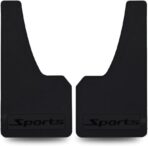 Universal Car Mud Flaps Rubber Mudguard Splash Guards Rubber Mudguard for Universal Sports Mud Flaps Guards Splash Front Or Rear Guards（Black）