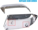 AUCERAMIC Chrome Mirror Cover Caps Compatible with 2015-2019 Chevy Tahoe Suburban GMC Yukon/Yukon XL (2 Pcs Chrome Side View Mirror Covers Replacement) - Image 2