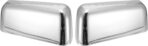 X AUTOHAUX Pair Car Exterior Chrome Plated Power Top Half Mirror Cover Cap for Ford F-150 FX4 XLT 2004-2008