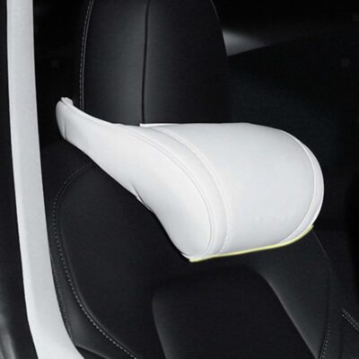 Car Headrest Neck Pillow Support Memory Foam Ergonomic Design Accessory for Driving Seat Fatigue Relief Compatible with Model S X 3 Y & Cybertruck - 1 Piece - Image 5
