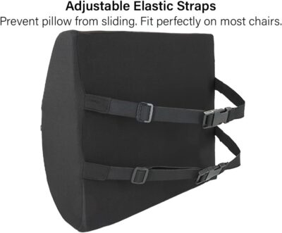 Vaunn Medical Seat Cushion, Lumbar Back Support Pillow for Office Chair with Removable Firm Insert - Image 3