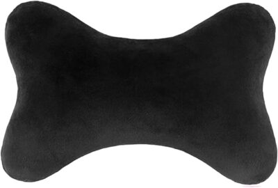 Car Headrest Pillow, Soft & Comfortable Memory Foam Car Neck Pillow for Driving Fatigue Relieve, Universal Cars Head Rest Pillows with Adjustable Strap, Car Interlor Accessorles (Black) - Image 2