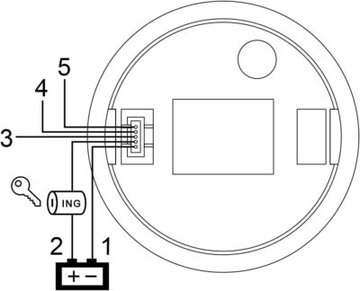 MOTOR METER RACING W Pro Series 85mm 3-3/8" Tachometer 8000 RPM Gasoline Diesel Engine with Hour Meter Black Dial White LED Waterproof for Car Truck Boat Yacht Motorcycle - Image 4