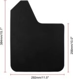 Universal Basic Mud Flaps Set Black Car Mudguard Splash Guards with Accessories for Trucks Cars SUVs Vans - Image 3
