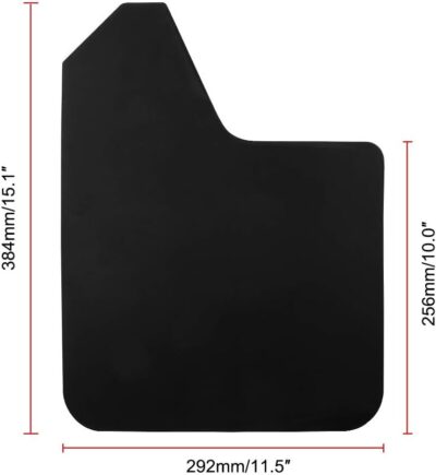 Universal Basic Mud Flaps Set Black Car Mudguard Splash Guards with Accessories for Trucks Cars SUVs Vans - Image 3