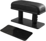 Car Elbow Support Pad, Adjustable Height Armrest Rest Pad for Auto Door, General PU Leather Automotive Central and Side Booster Pad for All Seasons, Universal Car Accessories (Black)