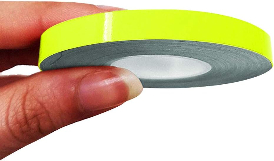 51dPJIxiKgL._AC_SL1000_.jpg 4R Quattroerre.it 10488 Trim Stripes Adhesive Strips for Cars, Neon Yellow, 7 mm x 10 mt - Image 1