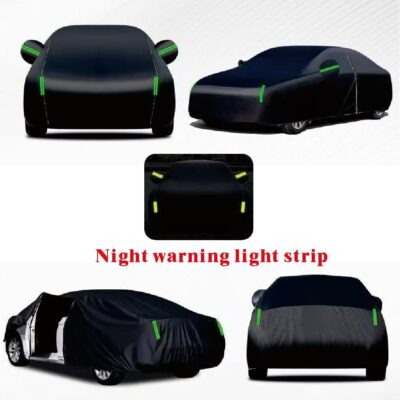 6 Layers Car Cover Waterproof All Weather, Heavy Duty Outdoor Car Cover Universal Fit Sedan Honda Civic,Ford Mustang,Chevrolet Camaro,Toyota Corolla etc.(Grey, 3L+ Sedan Length (180" to 194")) - Image 3